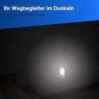 REV JR0501A 00337161 Nachtlamp met bewegingsmelder LED Warmwit Wit - thumbnail