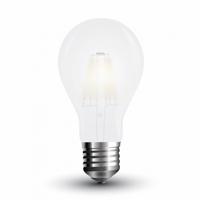 E27 LED Filament Lamp Frost - 4 Watt 400 lumen - 2700K warm wit - Vervangt 40 Watt - E27 fitting - A60 lamp - Grote fitting - thumbnail