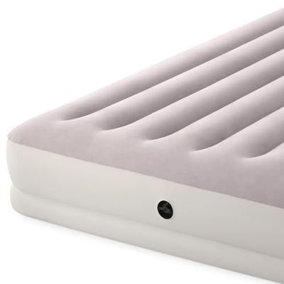 Intex prestige mid-rise luchtbed met usb pomp - tweepersoons