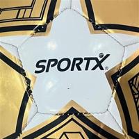 SportX Mini Voetbal Gold White Star 160-180 gr - thumbnail
