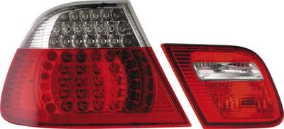 Set LED Achterlichten passend voor BMW 3-Serie E46 Coupe 1999-2003 - Rood/Helder DLBMR27