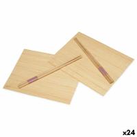 Sushi set Kinvara BM-001 Hout Bamboe 24 x 18 cm 24 x 0,5 x 0,5 cm (24 Stuks) - thumbnail
