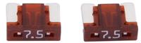 Dresselhaus "mini" zekering bananenstekker mini-fuse 7.5a/2 pcs. low profile/ brown - thumbnail