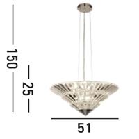 Searchlight Ø 40cm hanglampBali zwart met bruin - 7394CW - thumbnail