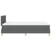 Boxspringbed met matras Donkergrijs 120 x 200 cm Stof - thumbnail