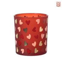 Waxinelichthouder hartjes groot - diverse varianten - ø8.8x10cm - thumbnail