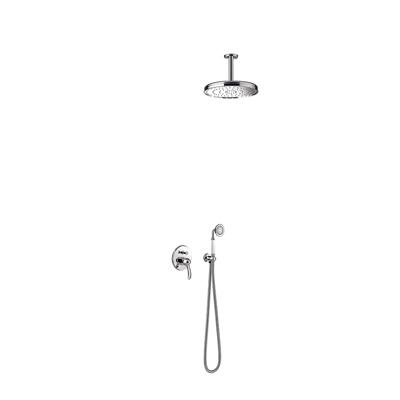 Regendoucheset Tres Clasic Mengkraan Plafondarm Incl. Handdouche Chroom Tres