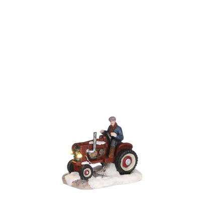 Farm tractor b/o l9xw6,5xh7 cm kersthuisje Luville - Luville