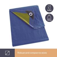 Dekzeil blauw/groen standaard 4 x 5 m Velleman - Velleman - thumbnail