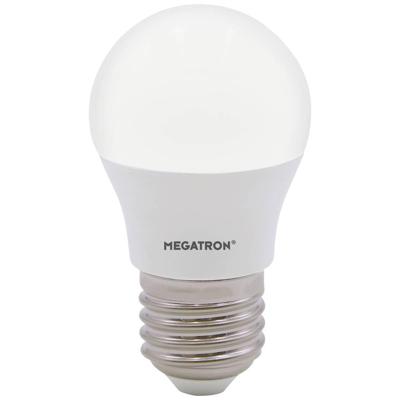 Megatron MT65004 LED-lamp Energielabel F (A - G) E27 Kogel 5.5 W Neutraalwit (Ø x l) 45 mm x 78 mm 1 stuk(s)