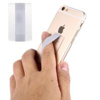 Universal Ultrathin Finger Grip Strap Size: 53 x 33 x 1.8 mm For iPhone Galaxy Huawei Xiaomi LG HTC and Tablets(Transparent) - thumbnail