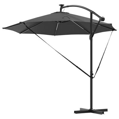 VidaXL Parasol antraciet 294 x 294 x 248 cm polyester en aluminium VidaXL Parasol antraciet 294 x 294 x 248 cm polyester en aluminium