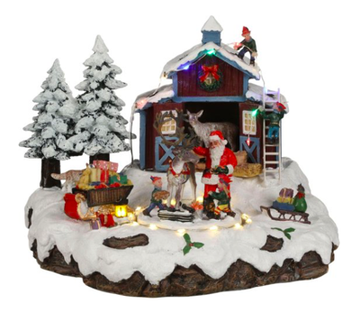 Luville General Village Santa with deer adapter included