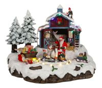 Luville General Village Santa with deer adapter included - thumbnail