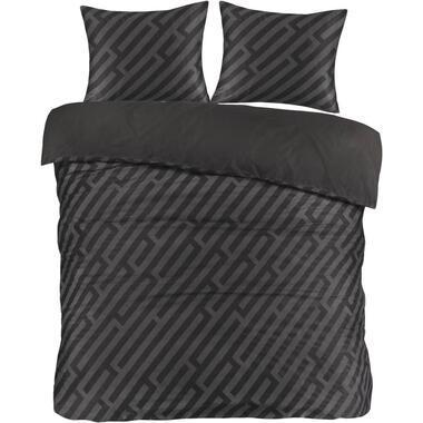 Dekbedovertrek Lissabon - zwart - 200x200/220 cm