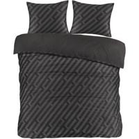 Dekbedovertrek Lissabon - zwart - 200x200/220 cm - thumbnail
