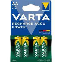 Varta Battery sales europe oplaadbare penlite batterij aa 2100mah nimh 1.2v per 4 op kaart - thumbnail