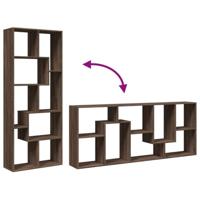 Kamerscherm / boekenkast 67x25x161,5 cm hout bruin eikenkleur - thumbnail