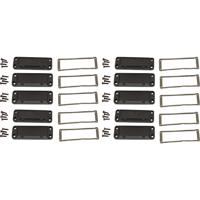 Hammond Electronics Eindplaat Aluminium Zwart (l x b x h) 16 x 87 x 31 mm 10 stuk(s) - thumbnail
