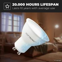 10x GU10 LED spot - 4,5 Watt 400 lumen - 4000K Neutraal wit licht - Dimbaar - LED reflector - Vervangt 50 Watt - thumbnail