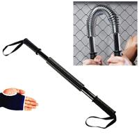 50kg voorjaar handgrepen Armsterkte Brawn training Device + hand Guard set (zwart) - thumbnail