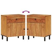 Nachtkastje 50x33x60 cm massief acaciahout - thumbnail