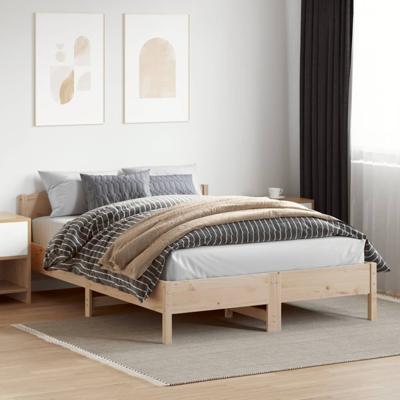 Bedframe zonder matras massief grenenhout 150x200 cm Bedframe zonder matras massief grenenhout 150x200 cm