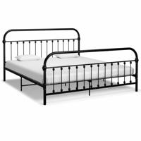 Bedframe metaal zwart 180x200 cm - thumbnail