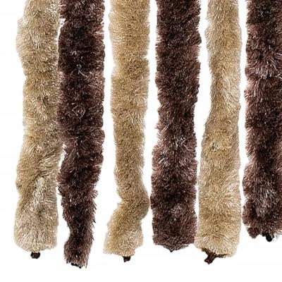 VidaXL Vliegengordijn 100x230 cm chenille beige en lichtbruin