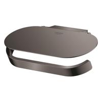 Grohe Selection toiletrolhouder met klep15,2x8,6x5,1cm hard graphite - thumbnail