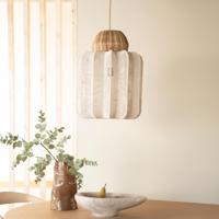 By-Boo Hanglamp 'Reb' Zeegras en katoen - thumbnail