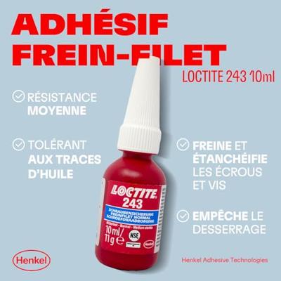 Loctite borgmiddel 243 10ml (medium)
