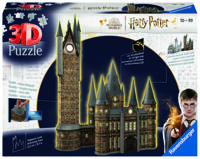 Ravensburger 3d puzzel hogwarts astronomie toren (night edition), 540st. - thumbnail