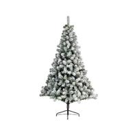 Kunstkerstboom Imperial pine snowy h150 D97 cm groen/wit Everlands - Everlands - thumbnail