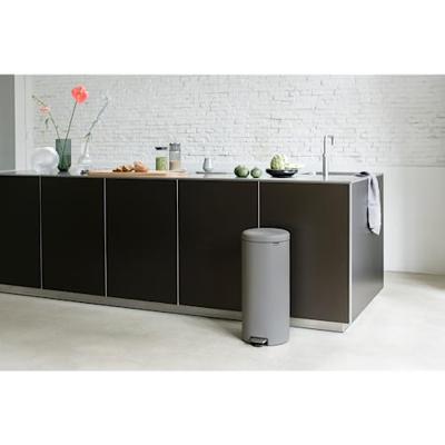 Brabantia pedaalemmer Newlcon 30 liter mineral concrete grey