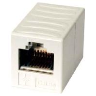 Telegärtner RJ45 Netwerk Adapter CAT 6 [1x RJ45-bus - 1x RJ45-bus] 60 m Alpine-wit