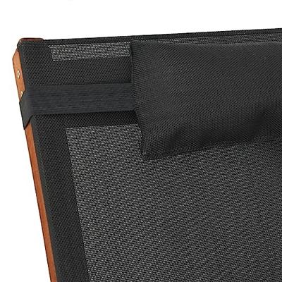 Schommelstoel textileen en massief populierenhout grijs