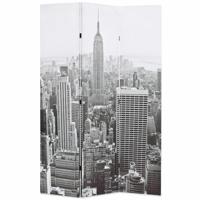 Kamerscherm New York bij daglicht 120x170 cm zwart en wit - thumbnail