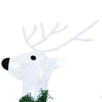 VidaXL Led rendieren 5 pcs wit stof - thumbnail