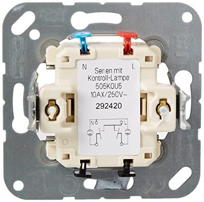 Jung 505KOU5 Controleschakelaar Inzetstuk 1-voudig Meerdere kleuren 1 stuk(s)
