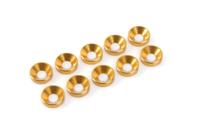 Sluitring M3 "Goud" voor verzonken schroeven, Aluminium (10st) - thumbnail