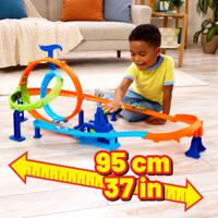 Hot Wheels Stunt Tracks Rapid Launch Cyclone racebaan - thumbnail