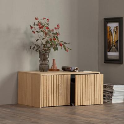 WOOOD Kistbank 'New Gravure' Eikenhout, kleur Naturel