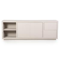 Eleonora Dressoir 'Helsinki' Eiken, 200cm, kleur Taupe - thumbnail