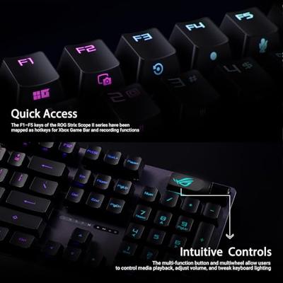 Asus ROG Strix Scope II RX Zwart