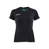 Craft 1905567 Progress Contrast Jersey W - Black/Team Green - XS - thumbnail