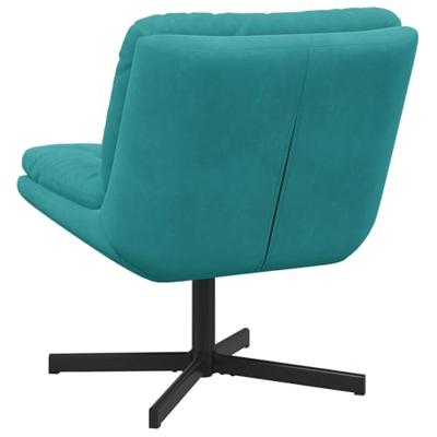 Draaibare Relaxstoel Turquoise 63 x 75 x 76 cm Fluweel - thumbnail