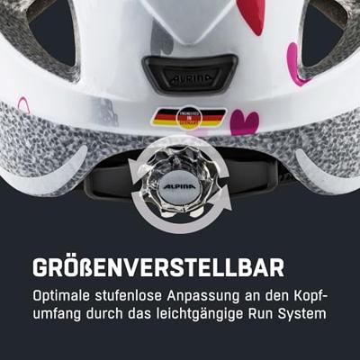 Olympic Sportswear Alpina sports kinderhelm ximo white hearts 49-54 glans - thumbnail
