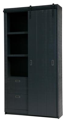 vtwonen Opbergkast 'Slide', kleur Zwart