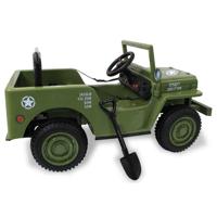 Jamara Ride-on Jeep Willys MB Army groen 12V - thumbnail